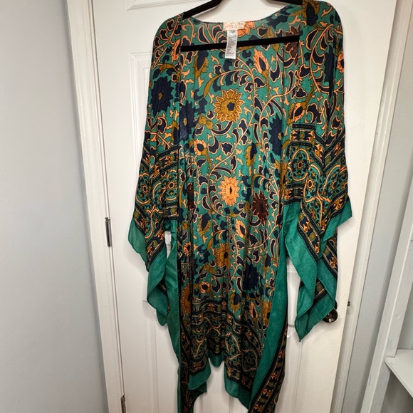 Free People Magic Dance Kimono duster handkerchief flowy fairy - Picture 3 of 10